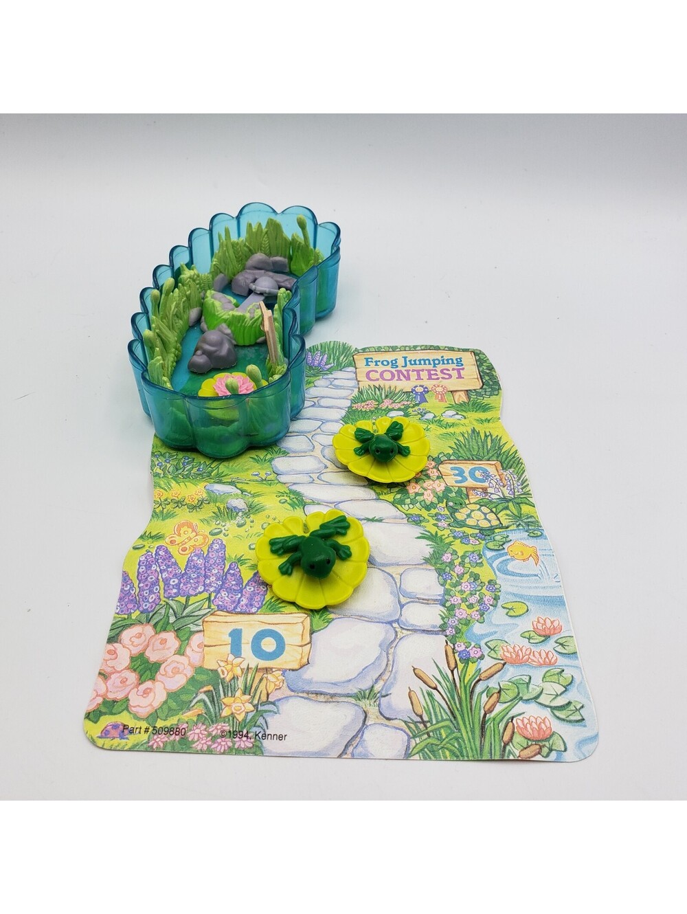 Vintage 1994 Kenner Frog Jumping Contest Game LPS Jump N Splash